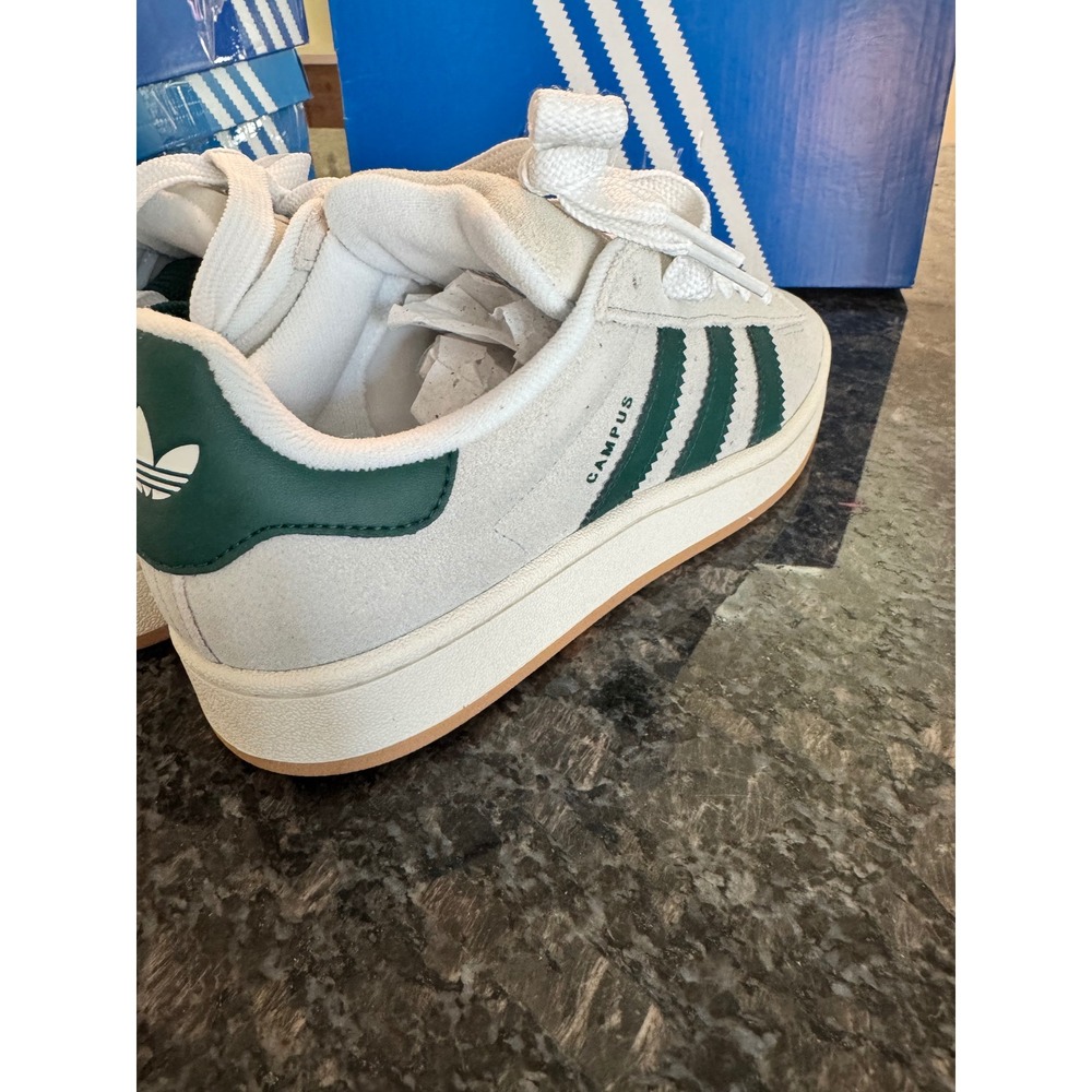Adidas Campus 00s W Crystal White Collegiate Green JQ7784 Womens 8.5 Sneakers - Picture 7 of 9